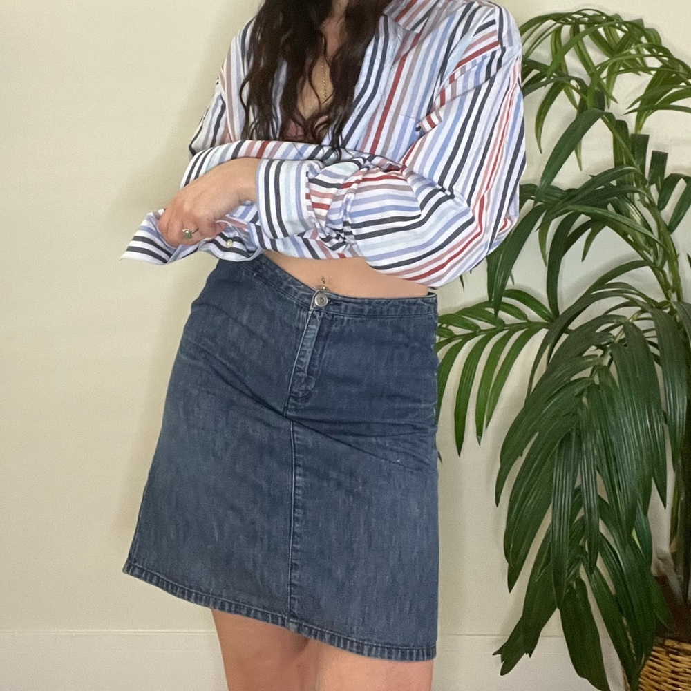 BRITISH INDIA • Vintage Jean Skirt